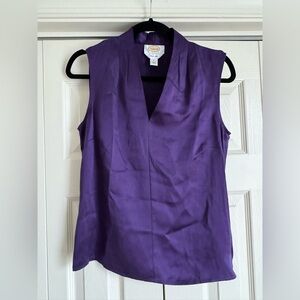 Talbots Purple Sleeveless V-Neck Camisole